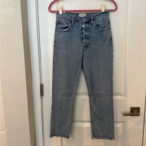 AGOLDE Riley Stretch Blue High-Waisted Jeans